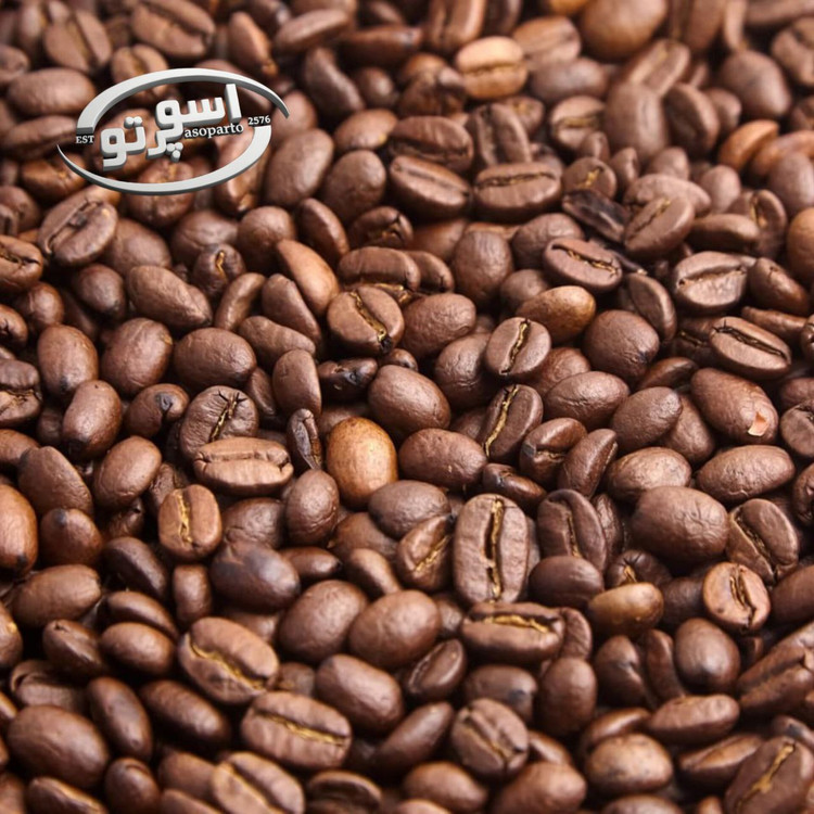 قهوه میکس ۱۰ درصد عربیکا و ۹۰ درصد روبوستا، بسته ۱ کیلوگرمی با رُست متوسط رو به تیره و طعم شکلاتی از آسو پرتو البرز