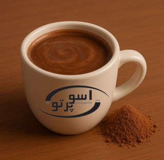 هات چاکلت غلیظ شرکت آسو پرتو البرز به همراه فنجان شکلات داغ مالتد